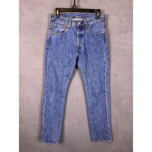 Levis 501 XX Jeans Men 28x30 Blue Button Fly Denim Original Fit Modern